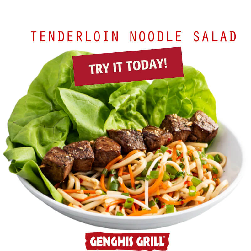 Genghis Grill’s Steak Tenderloin Skewer